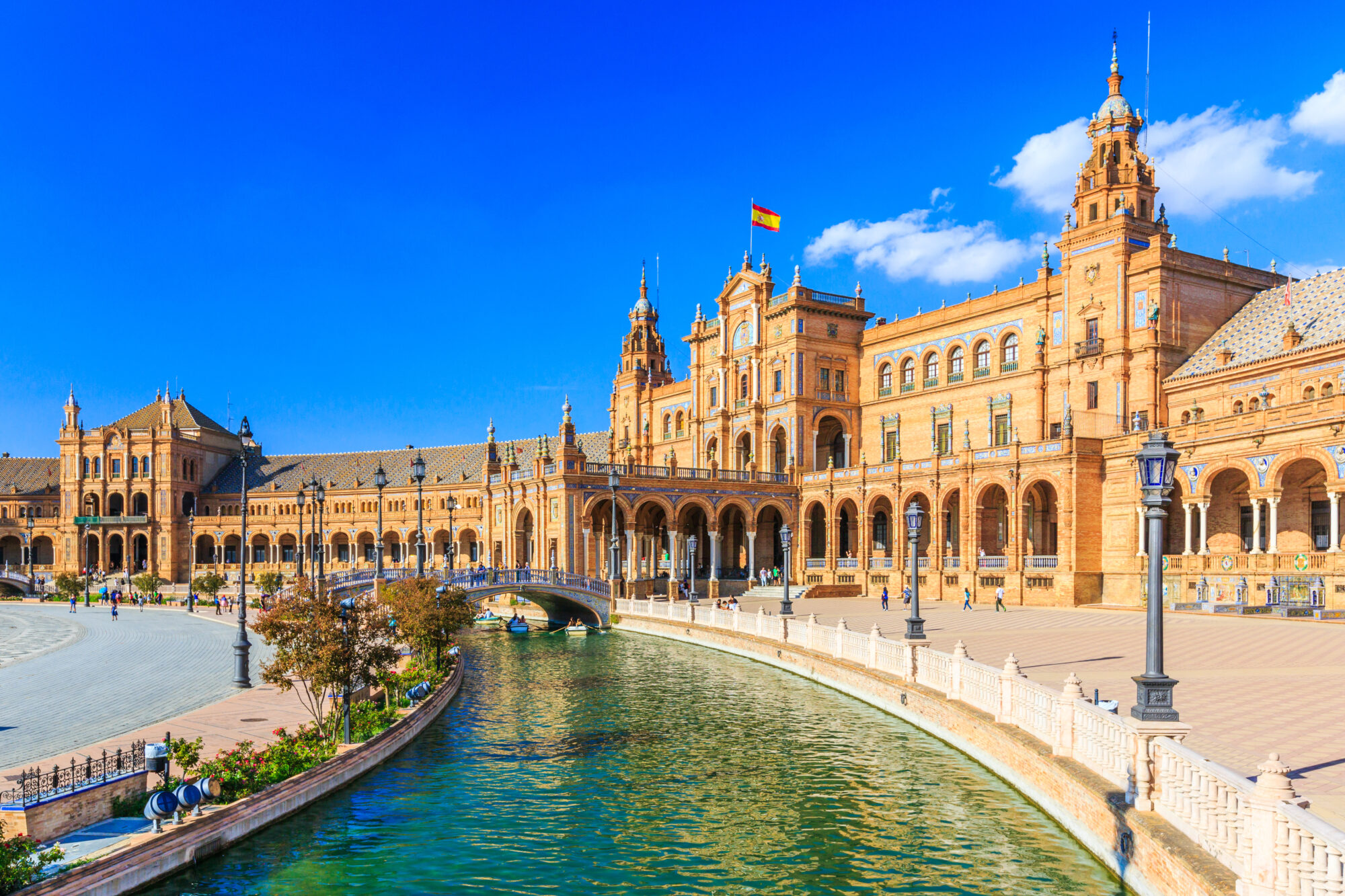 Seville,,Spain.,Spanish,Square,(plaza,De,Espana) viaggi in pullman organizzati