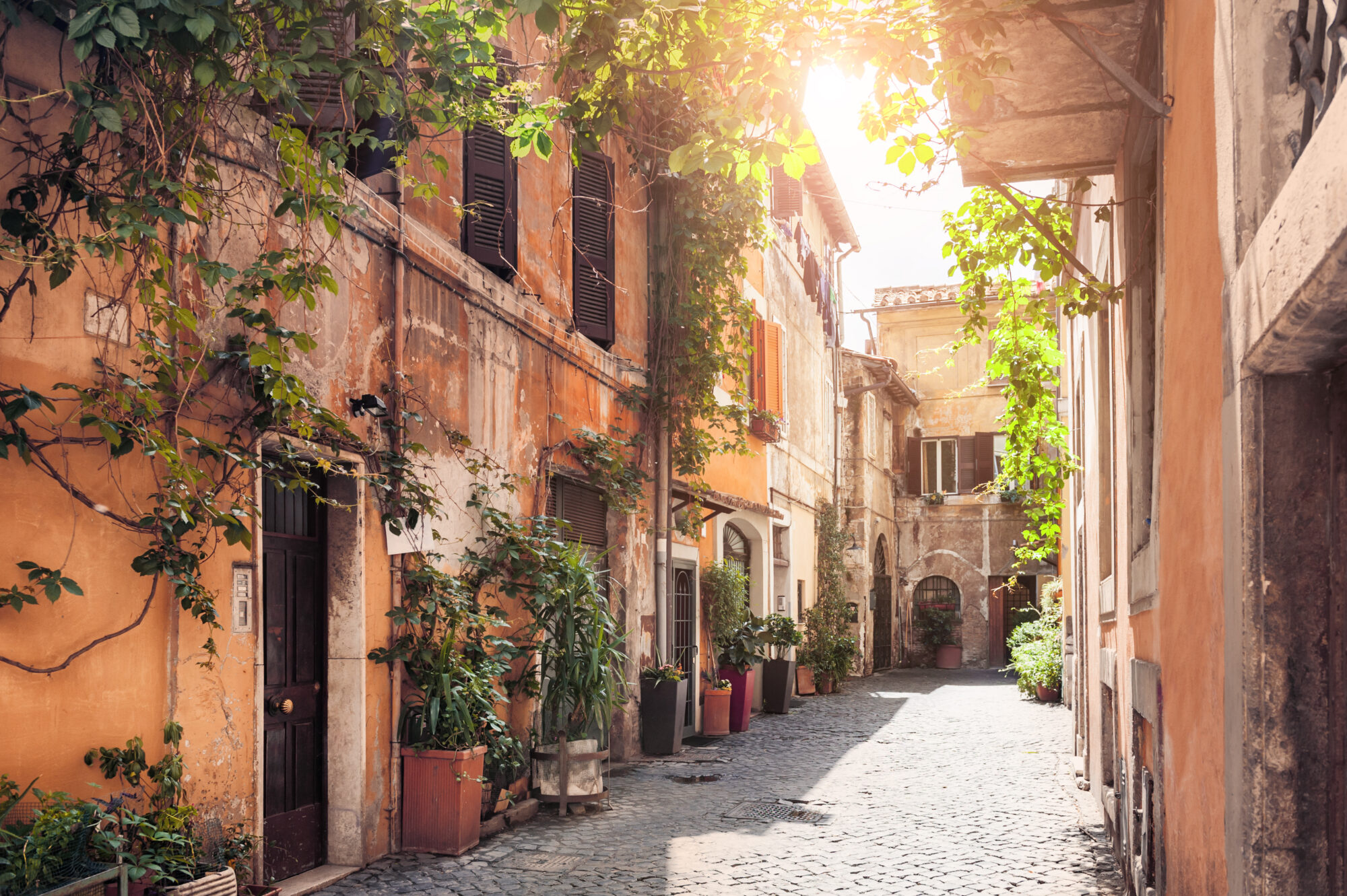 A,Picturesque,Street,In,The,Historic,Trastevere,District,,Rome,,Italy A,Picturesque,Street,In,The,Historic,Trastevere,District,,Rome,,Italy