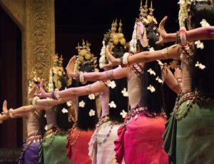 Apsara Khmer dance depicting the Ramayana epic in Siem Reap, Cambodia. Apsara Khmer dance depicting the Ramayana epic in Siem Reap, Cambodia.