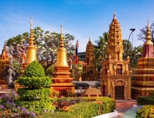 Temple in Siem Reap, Cambodia. Traditional asian architecture Temple in Siem Reap, Cambodia. Traditional asian architecture