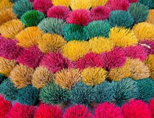 Landscape photo: Thuy Xuan incense village. Thuy Xuan incense village is known for its long-standing tradition of making incense in Hue. Time: June 20, 2022. Location: Hue City.