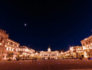 The,Beautiful,Square,Of,Trieste,With,Christmas,Trees tour lubiana