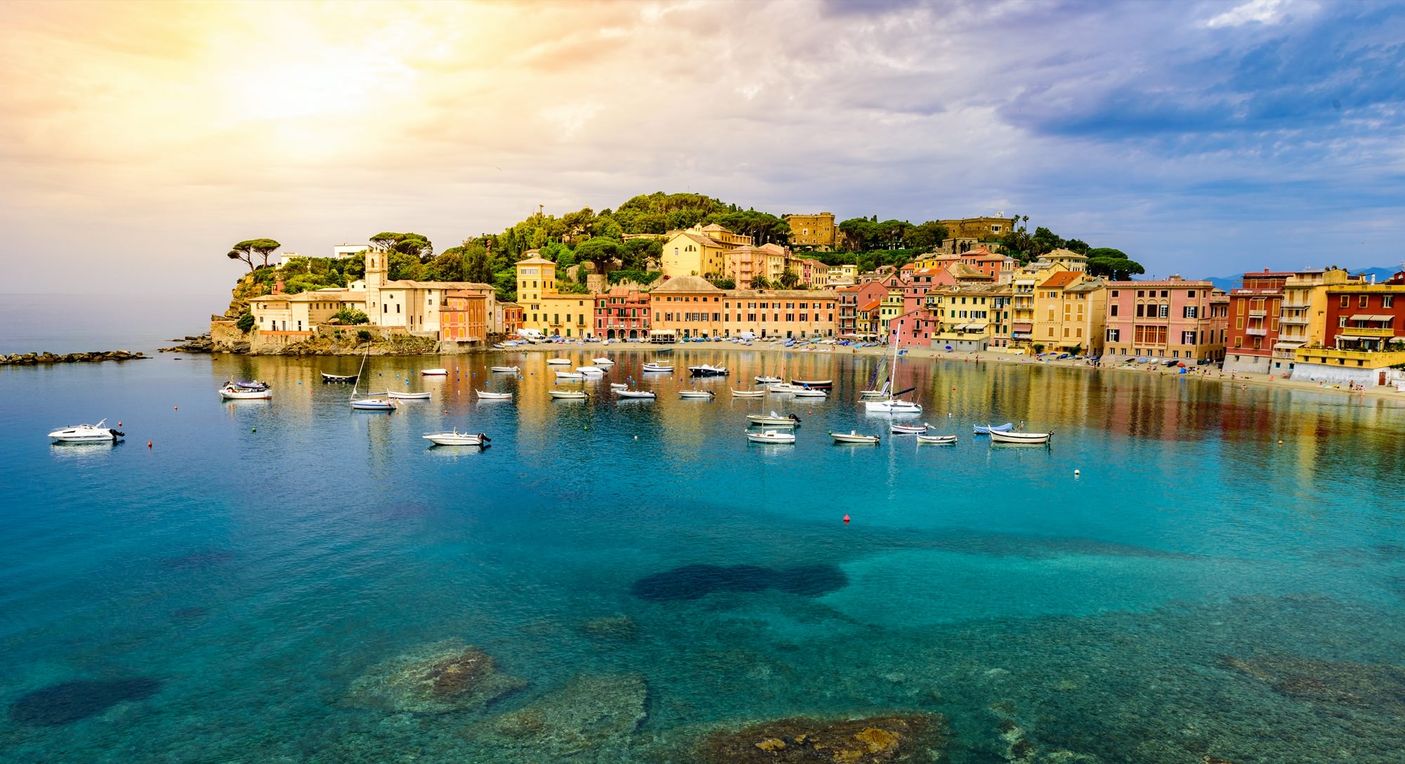 Sestri,Levante,-,Paradise,Bay,Of,Silence,With,Its,Boats