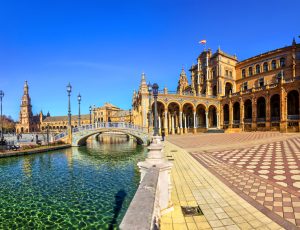 Siviglia Plaza d'Espana viaggi bus organizzati siviglia