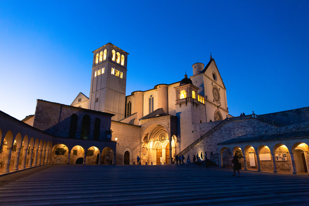 ASSISI NOTTE tour pullman Rocca di Perugia