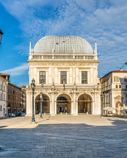 Palazzo della Loggia palace Town Hall Renaissance style building Palazzo della Loggia palace Town Hall Renaissance style building