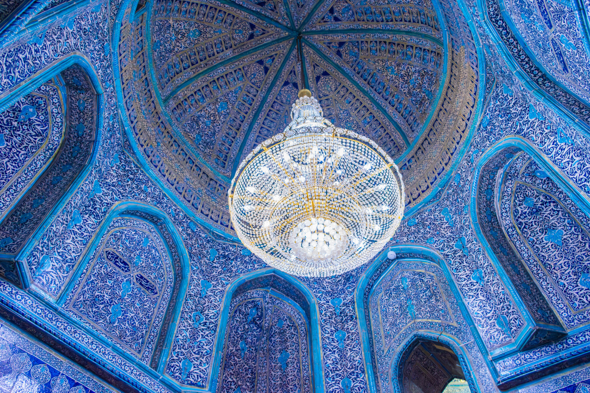 Azure dome in the madrasa of the Itchan Kala of Khiva, Uzbekistan Azure dome in the madrasa of the Itchan Kala of Khiva, Uzbekistan