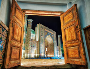 Registan Square in the City Center of Samarkand in Uzbekistan Registan Square in the City Center of Samarkand in Uzbekistan
