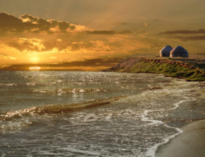 Sunset of lake Audarkul Sunset of lake Audarkul