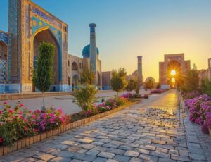 The ancient city of Samarkand, Uzbekistan, is a UNESCO World Heritage Site The ancient city of Samarkand, Uzbekistan, is a UNESCO World Heritage Site