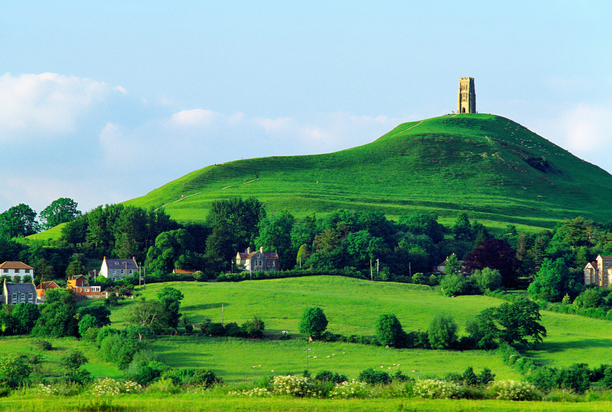 Glastonbury Tor Hill Somerset village Celtic Celt