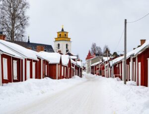 Gammelstad,Church,Town,Snowfall,In,Sweden viaggi culturali tour in lapponia